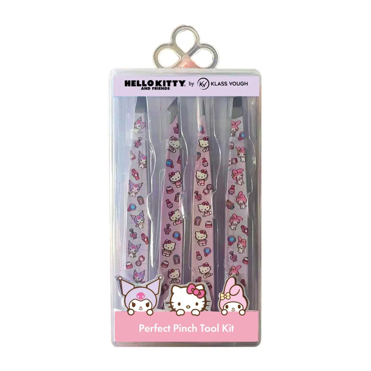 Kit de Pinças Estampadas C/4 Hello Kitty - Klass Vough