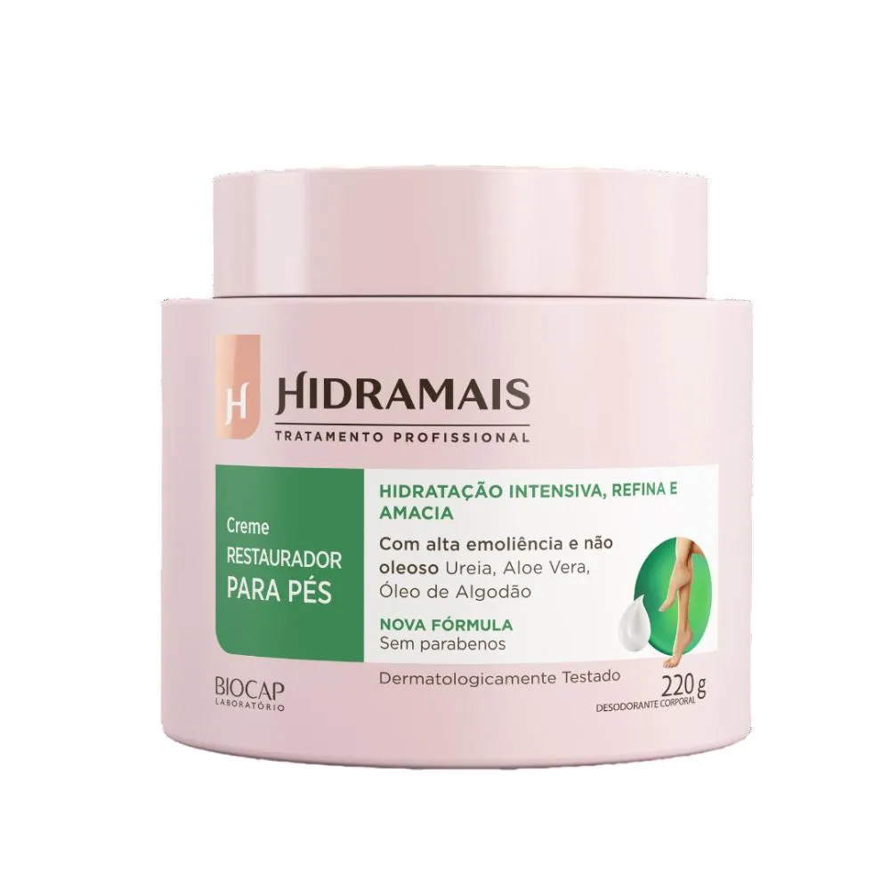 Creme Restaurador Desodorante para Os Pés 220gr Hidramais
