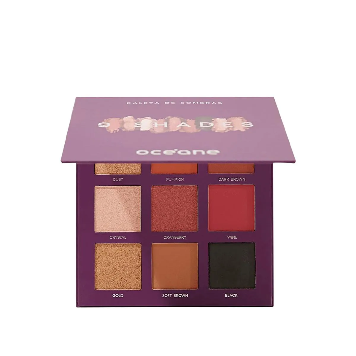 Océane Purple 9 Shades - Paleta de Sombras 25g