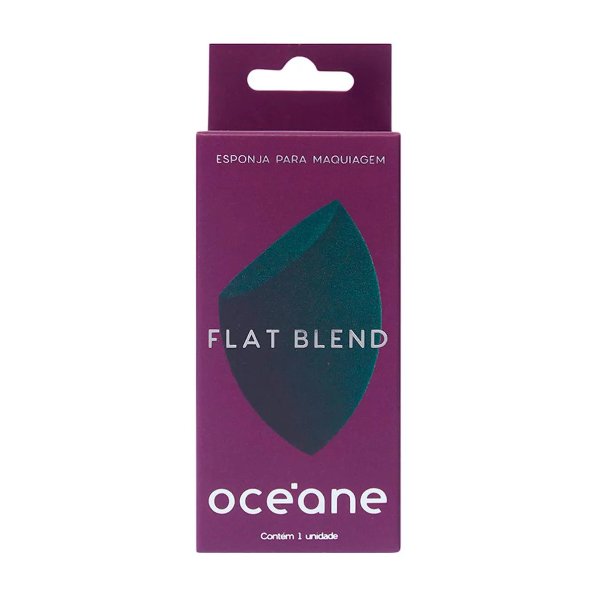 Esponja de Maquiagem Flat Blend Océane Verde 1 unidade