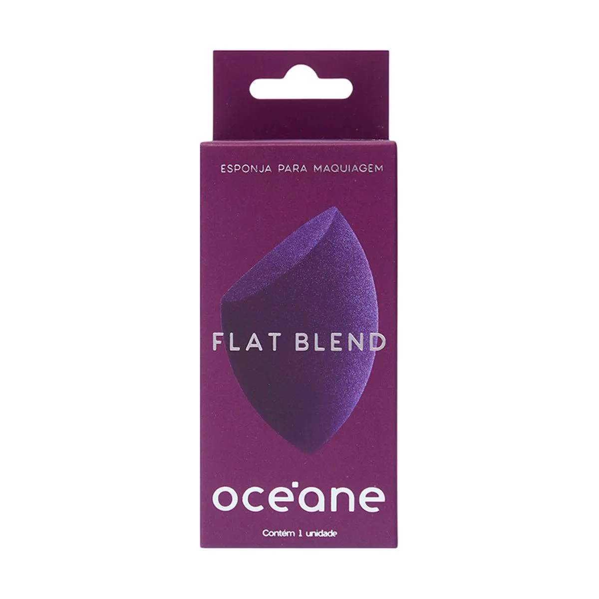 Esponja de Maquiagem Flat Blend Océane Roxo 1 unidade