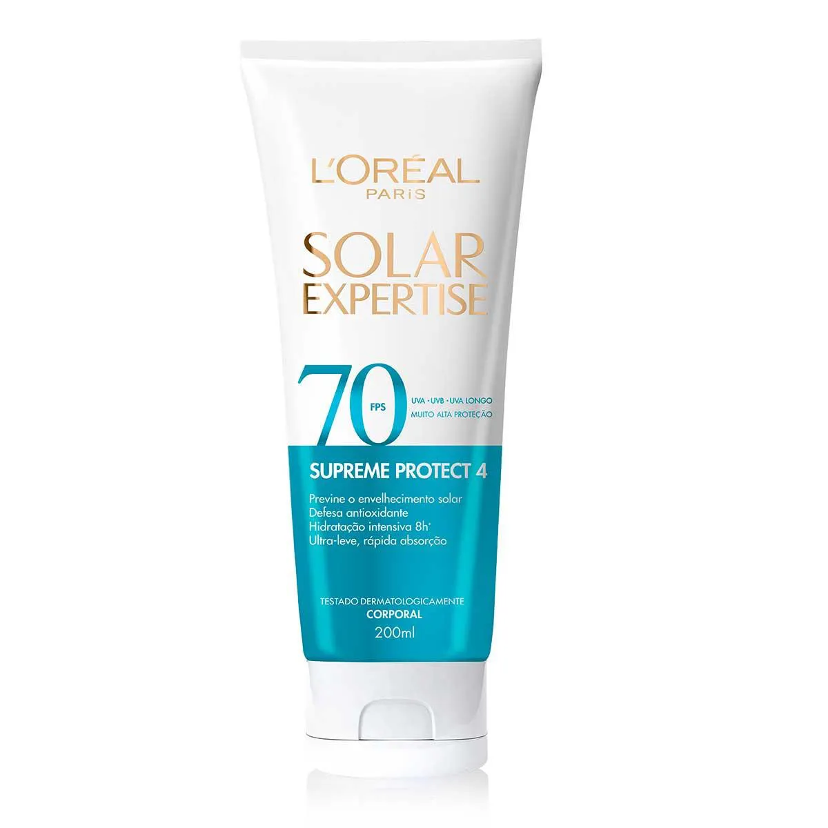 Protetor Solar Corporal FPS 70 L'Oreal Solar Expertise Supreme Máxima Proteção Solar Corporal 200ml
