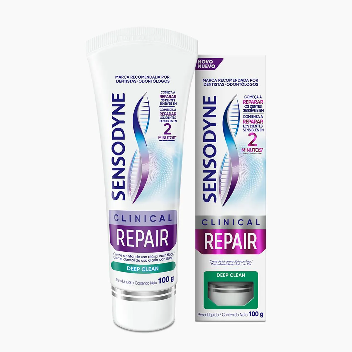 Creme Dental Sensodyne Clinical Repair Deep Clean 100g