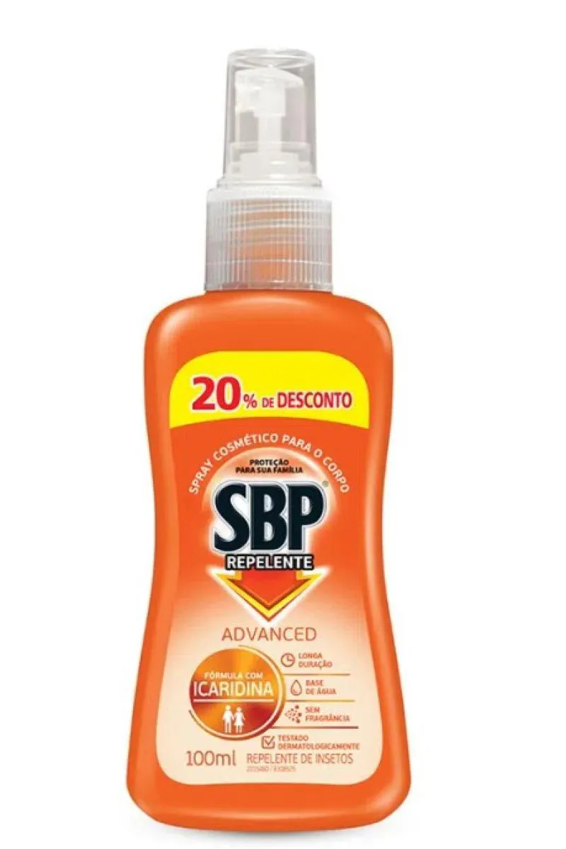 Repelente Sbp Spray Com Icaridina 100Ml