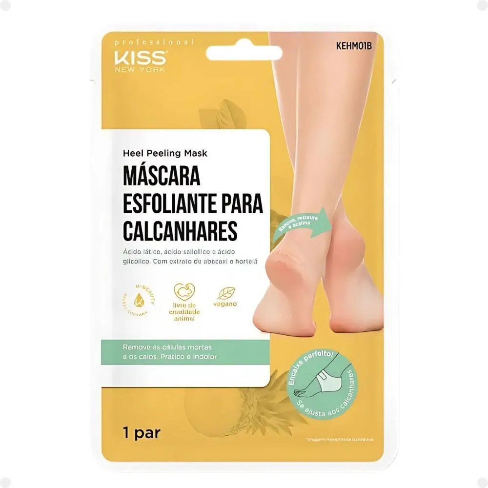 Máscara Esfoliante para Calcanhares Kiss New York Kehm01b