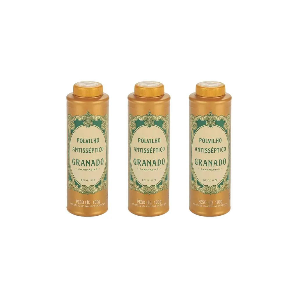 Talco Pes Granado 100g Tradicional - Kit C / 3un