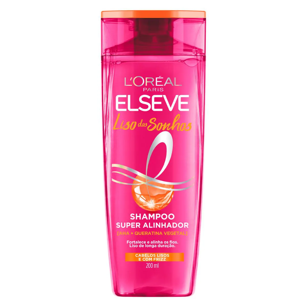 Shampoo Elseve Liso dos Sonhos Super Alinhador com Queratina Limpeza com Efeito Alisante 200ml