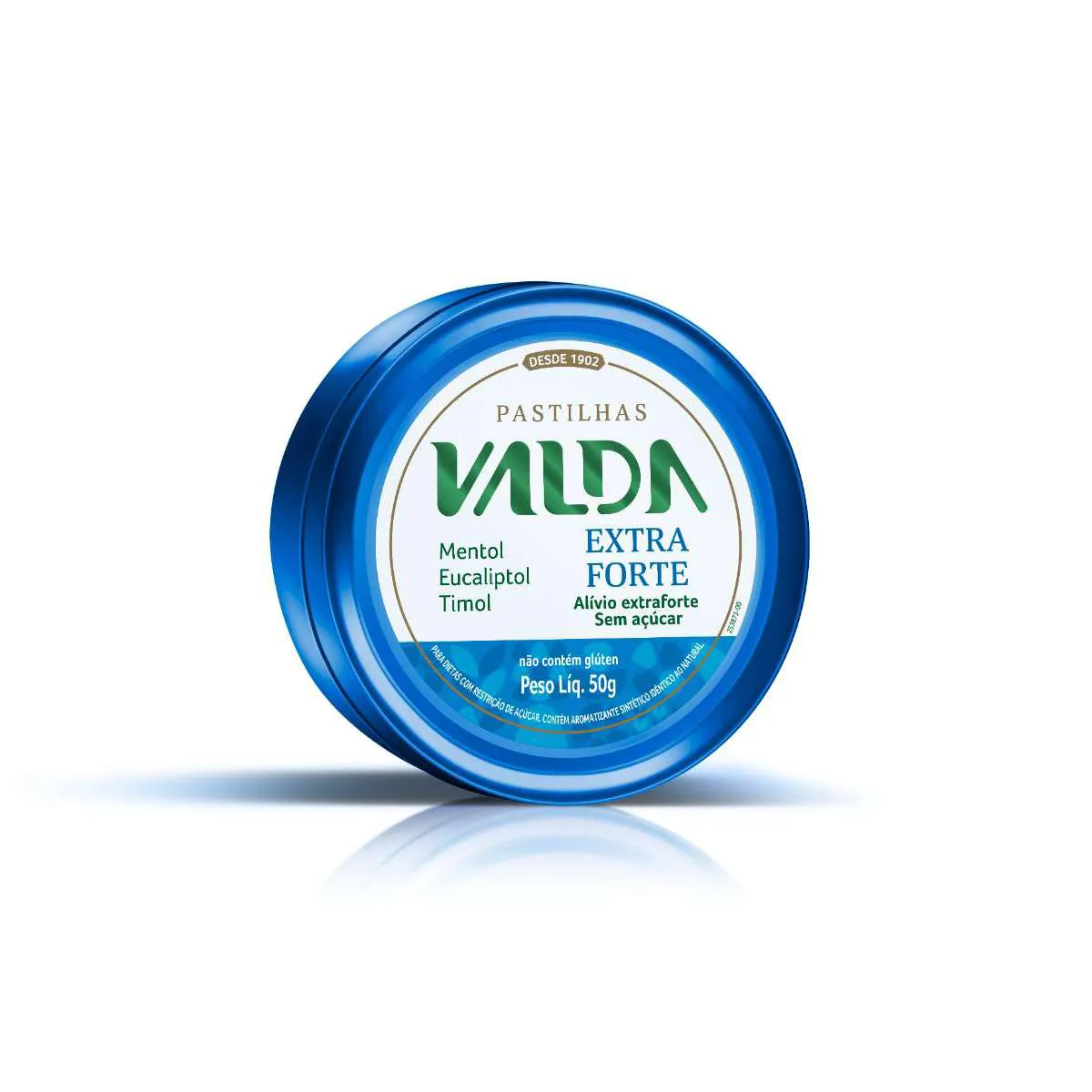 Pastilha Valda Extra Forte Sem Açúcar Lata 50g