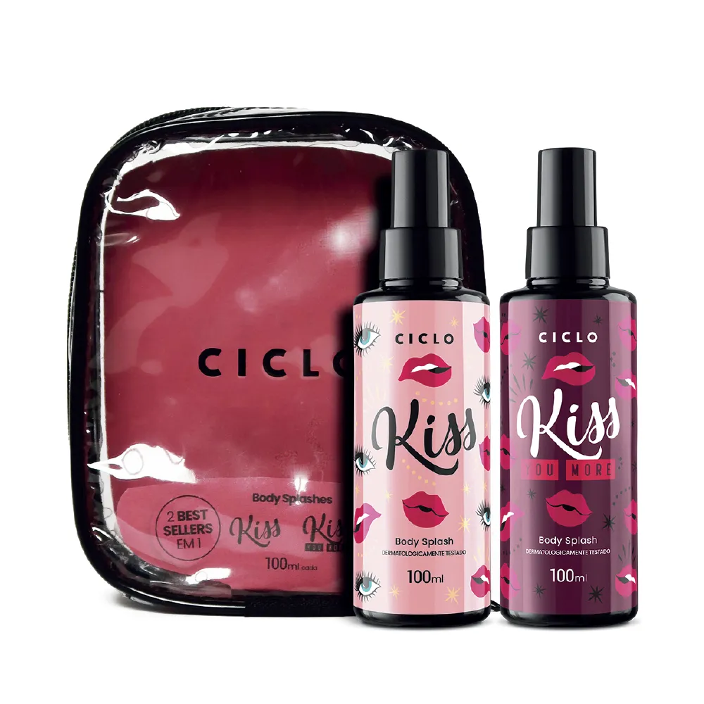 Kit Body Splash Kiss 100ml + Kiss You More 100ml