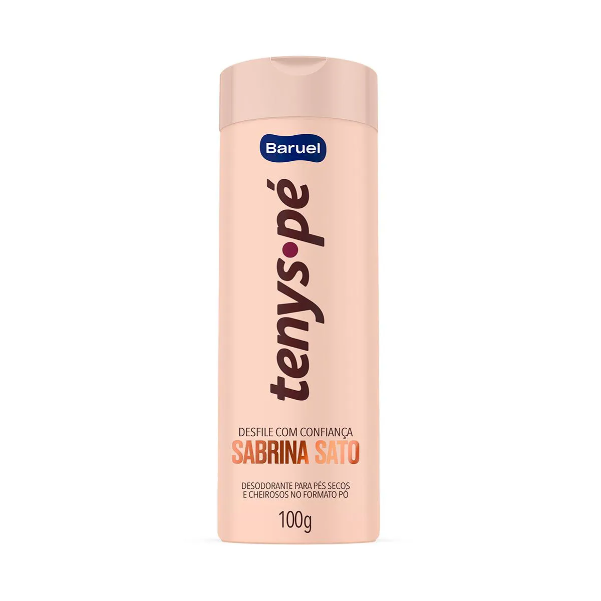 Talco Desodorante para os Pés em Pó Tenys Pé Baruel Desfile com Confiança Sabrina Sato 100g