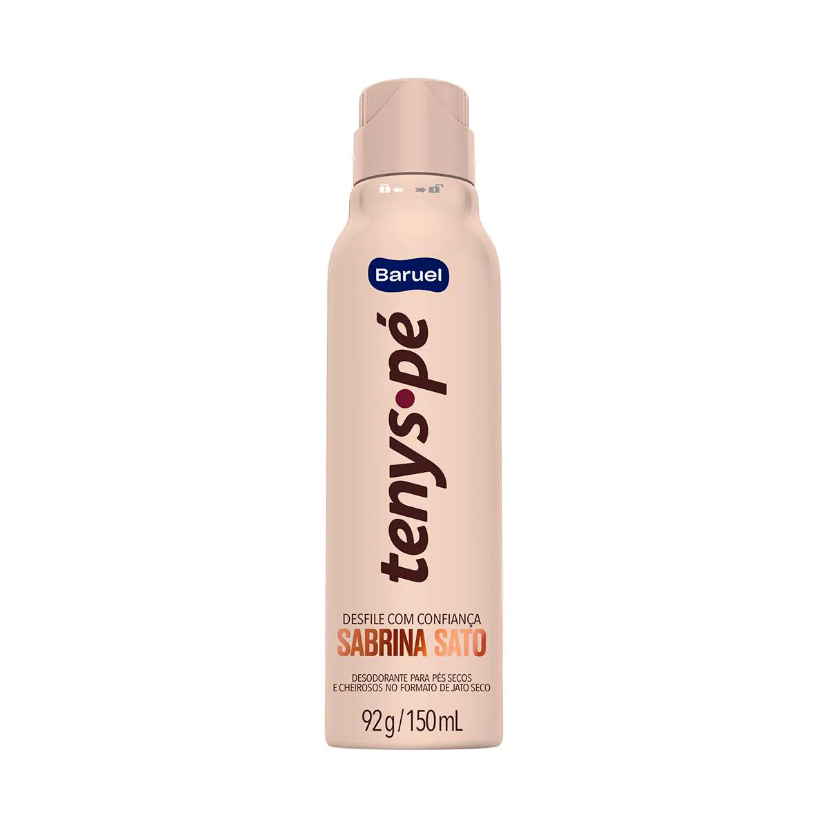 Desodorante para os Pés em Jato Seco Tenys Pé Baruel Desfile com Confiança Sabrina Sato 150ml