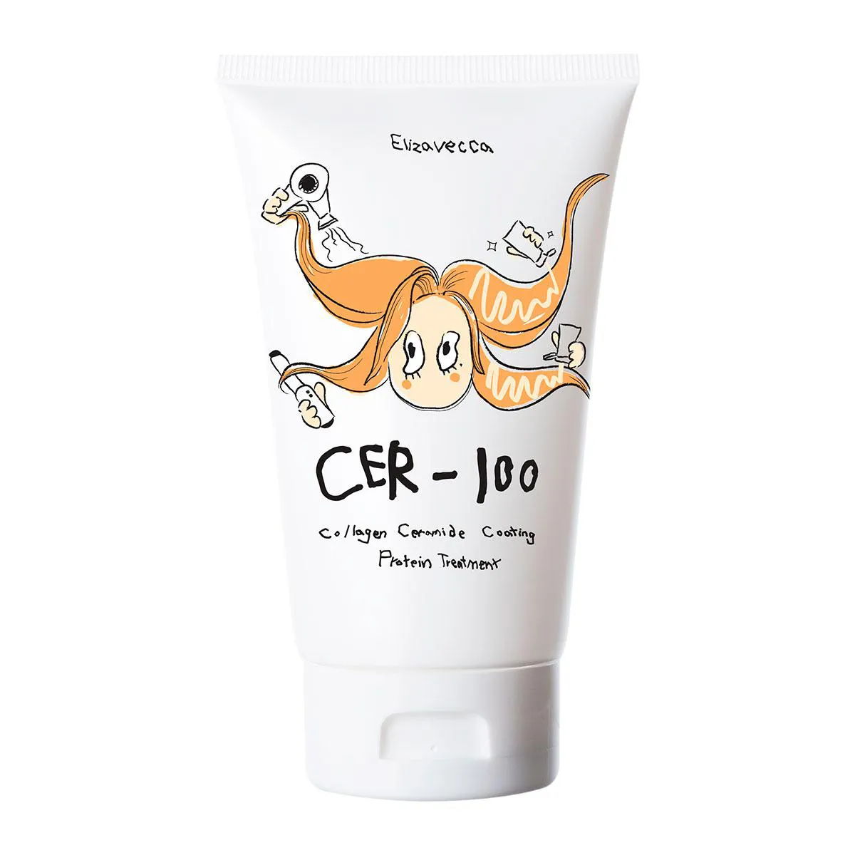 Máscara de Cabelo Tratamento Elizavecca Cer-100 Collagen Ceramide Coating Protein 100ml
