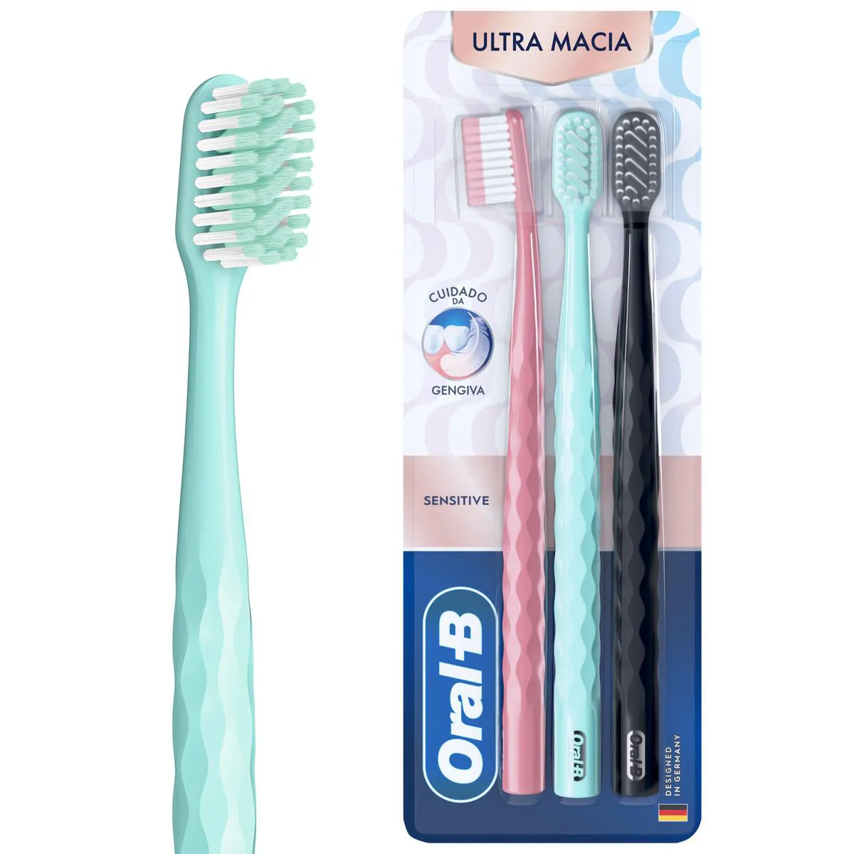 Kit Escova Dental Oral-B Iconic Ultra Macia 3 Unidades
