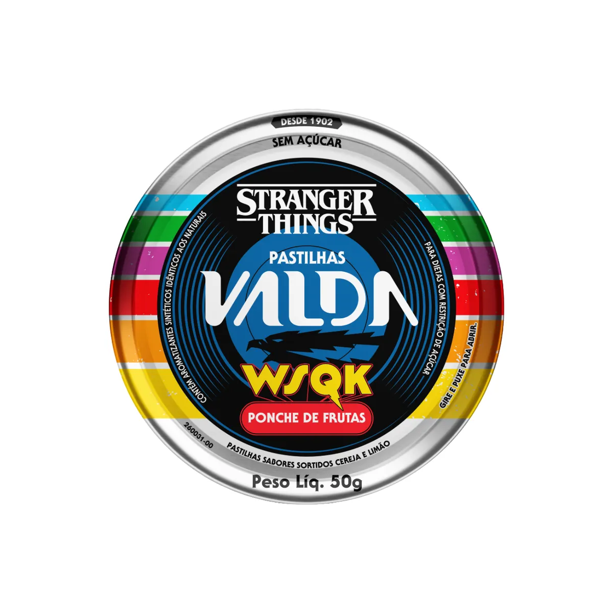 Pastilha Valda Stranger Things Ponche De Frutas 50g