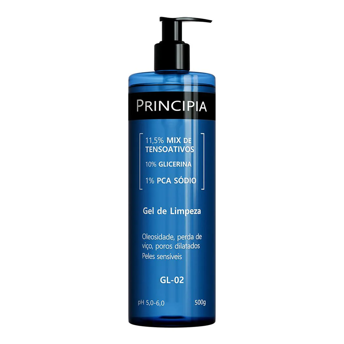Gel de Limpeza Facial Suave Principia Skincare GL-02 11,5% Tensoativos + 10% Glicerina + 1% PCA Sódio 500g