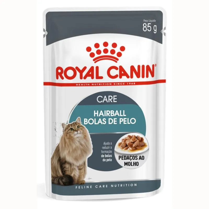 Kit 3 Sachê Royal Canin Hairball Bola Pelo Gato Adult 3X85Gr