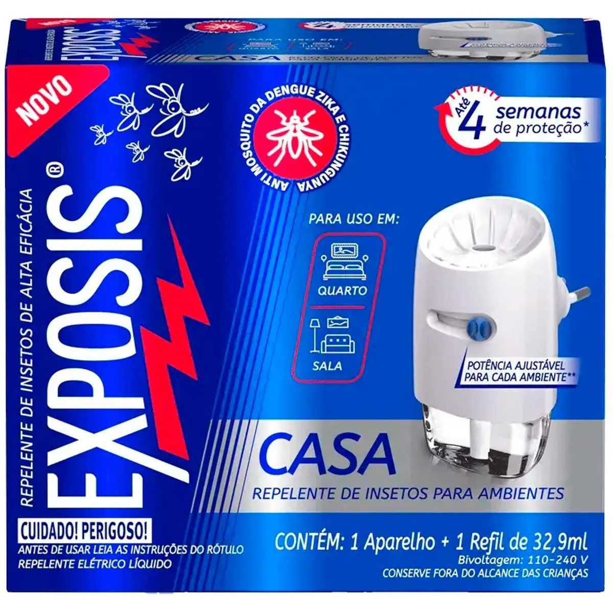 Repelente Casa Exposis Repelente Elétrico Líquido + 1 Refil