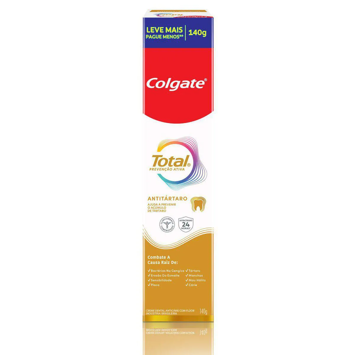 Creme Dental Colgate Total Prevenção Ativa Antitártaro 140g