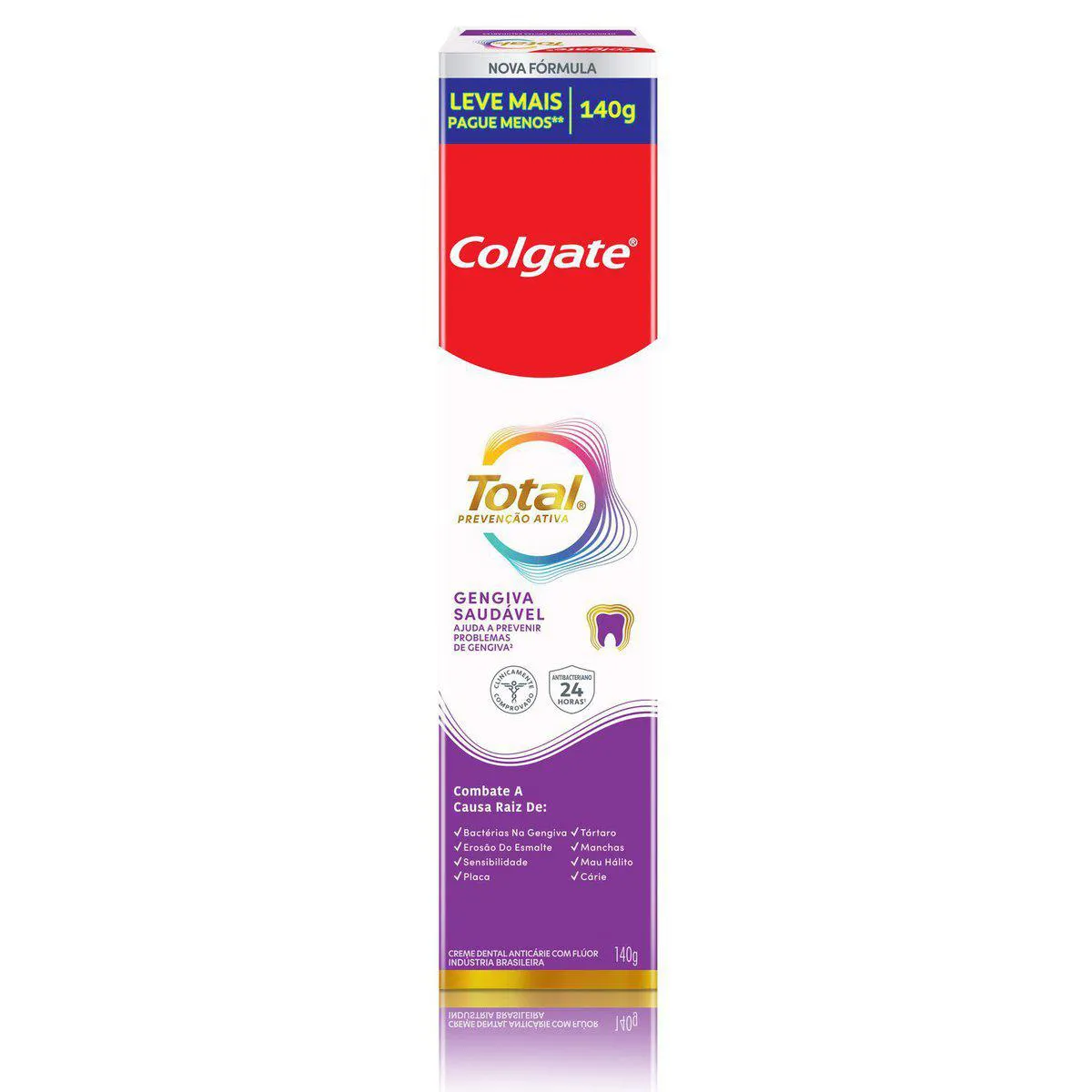 Creme Dental Colgate Total Prevenção Ativa Gengiva Reforçada 140g