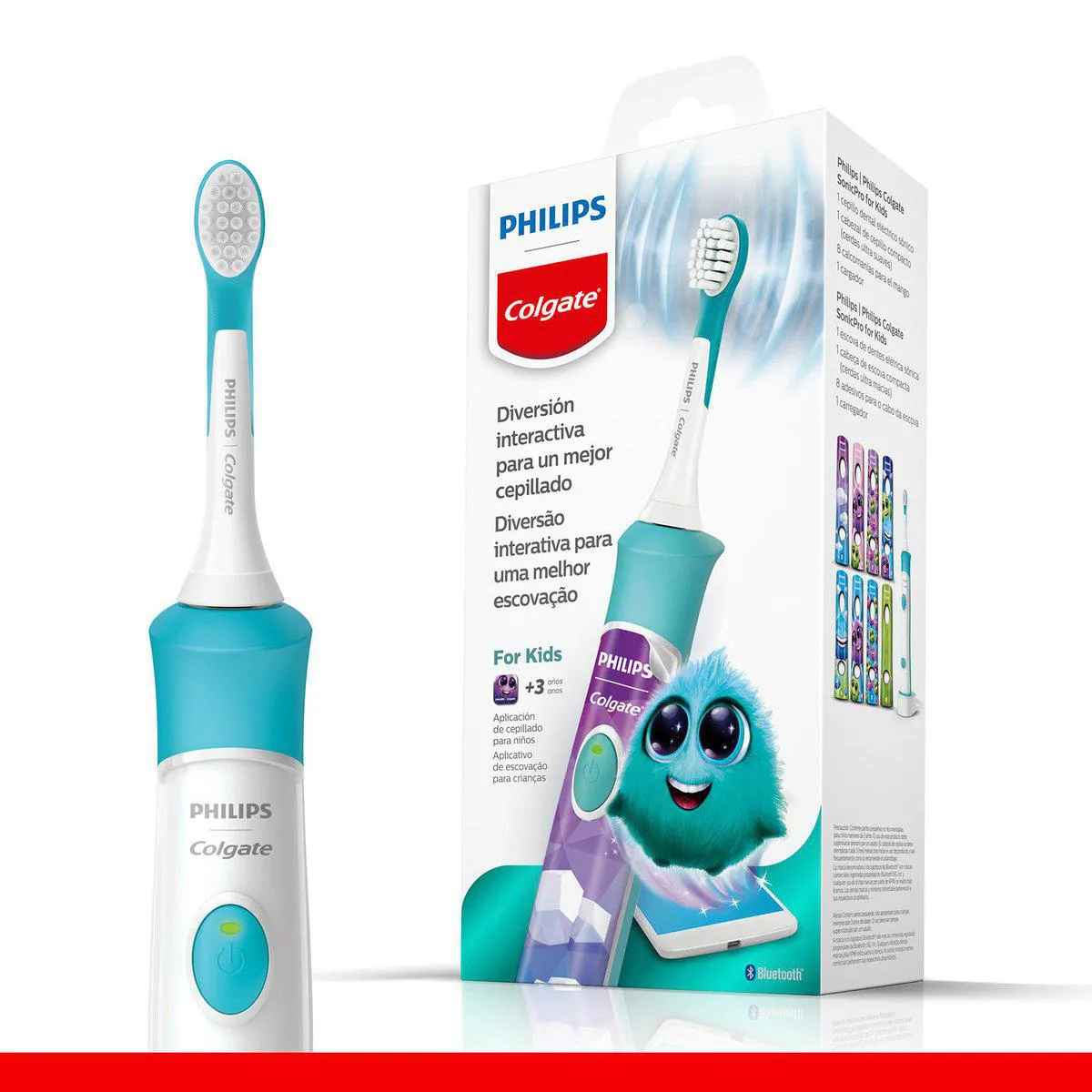 Escova de Dente Elétrica Philips Colgate SonicPro Kids com 1 unidade