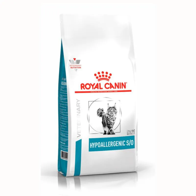 Ração Royal Canin Dieta Veterinária Hipoalergênica para Gatos Adultos 1,5 Kg
