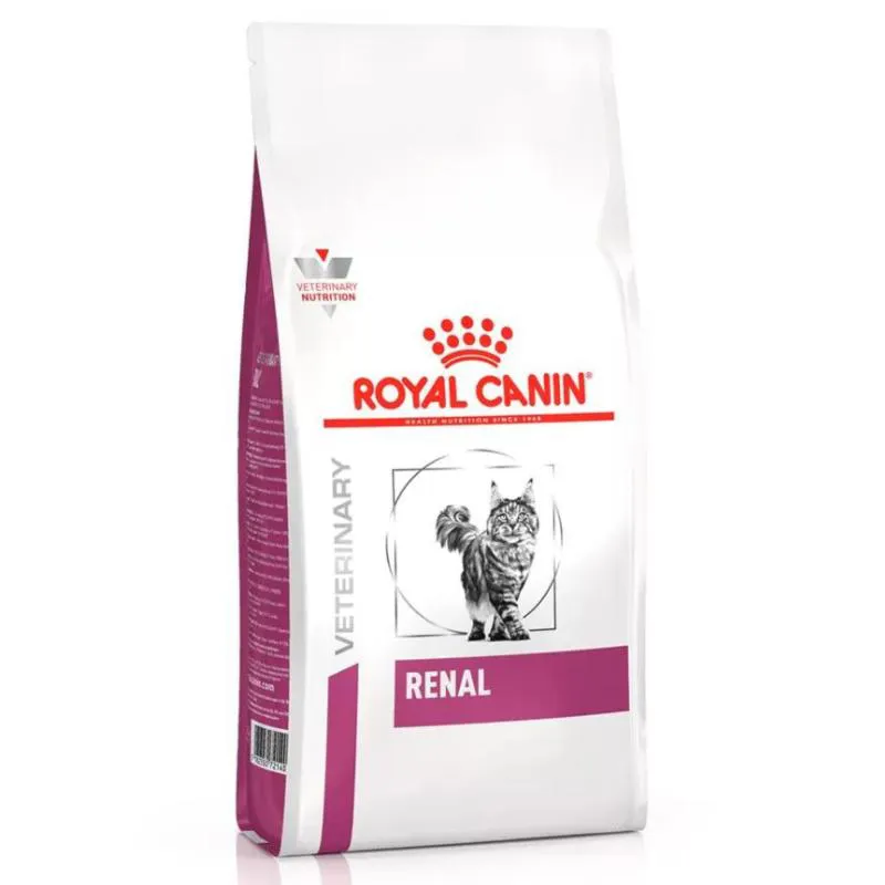 Ração Royal Canin Dieta Veterinária Renal para Gatos com Doenças Renais 4Kg