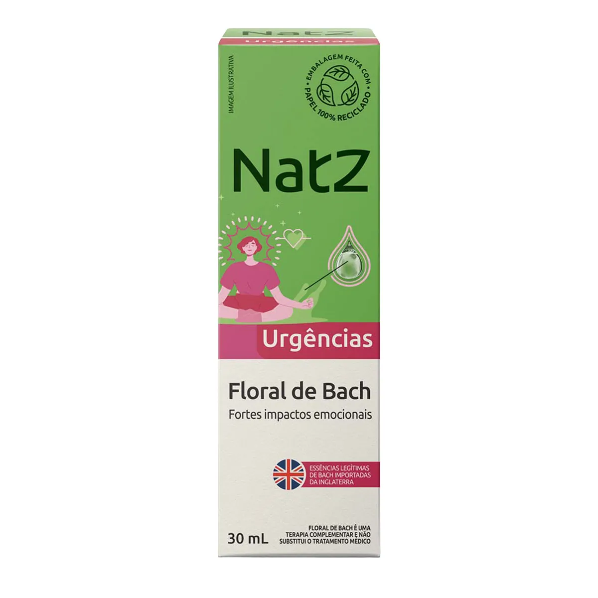 Floral de Bach Natz Urgências para Fortes Impactos Emocionais 30ml