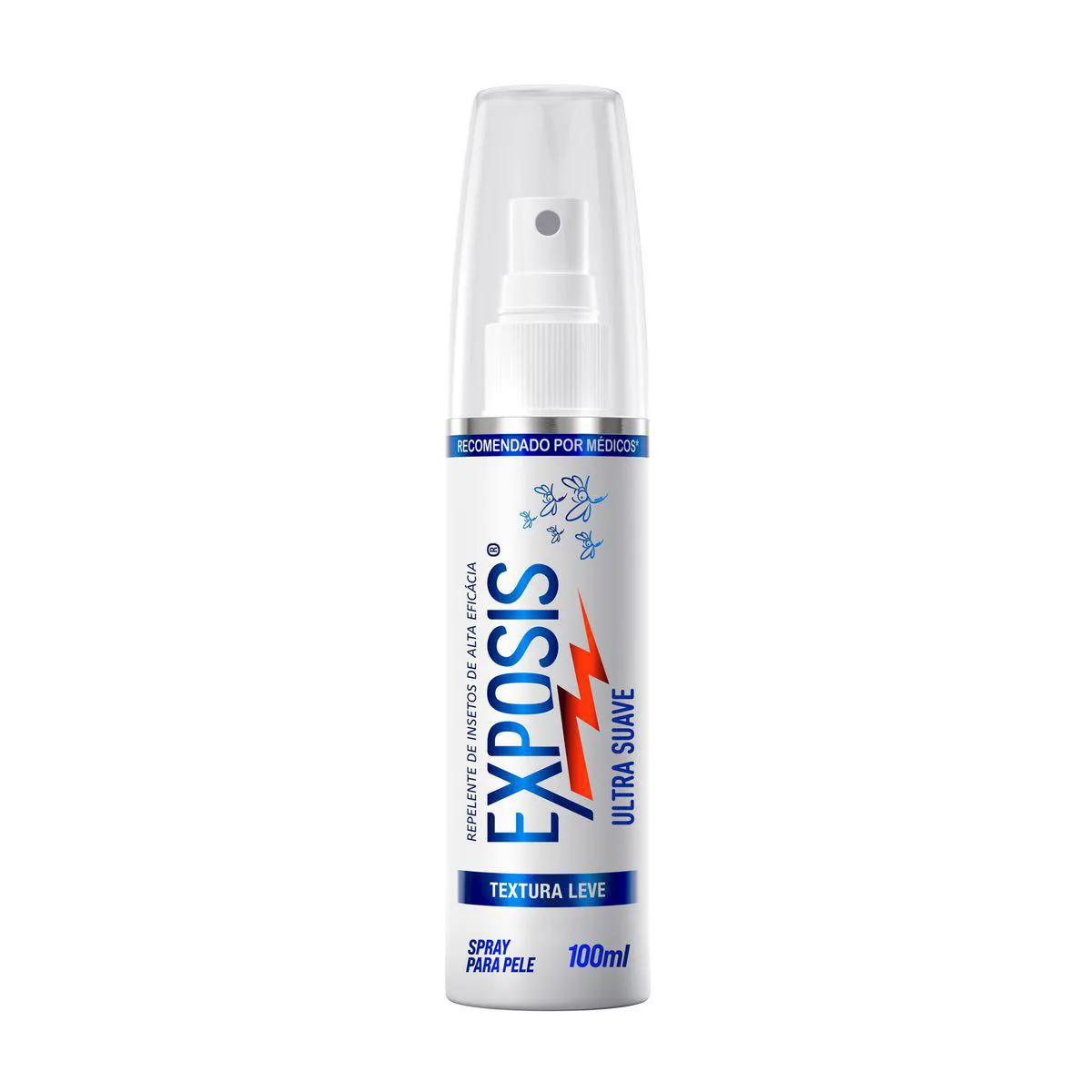 Repelente de Insetos Exposis Ultra Suave Sem Perfume com Icaridina Spray 100ml
