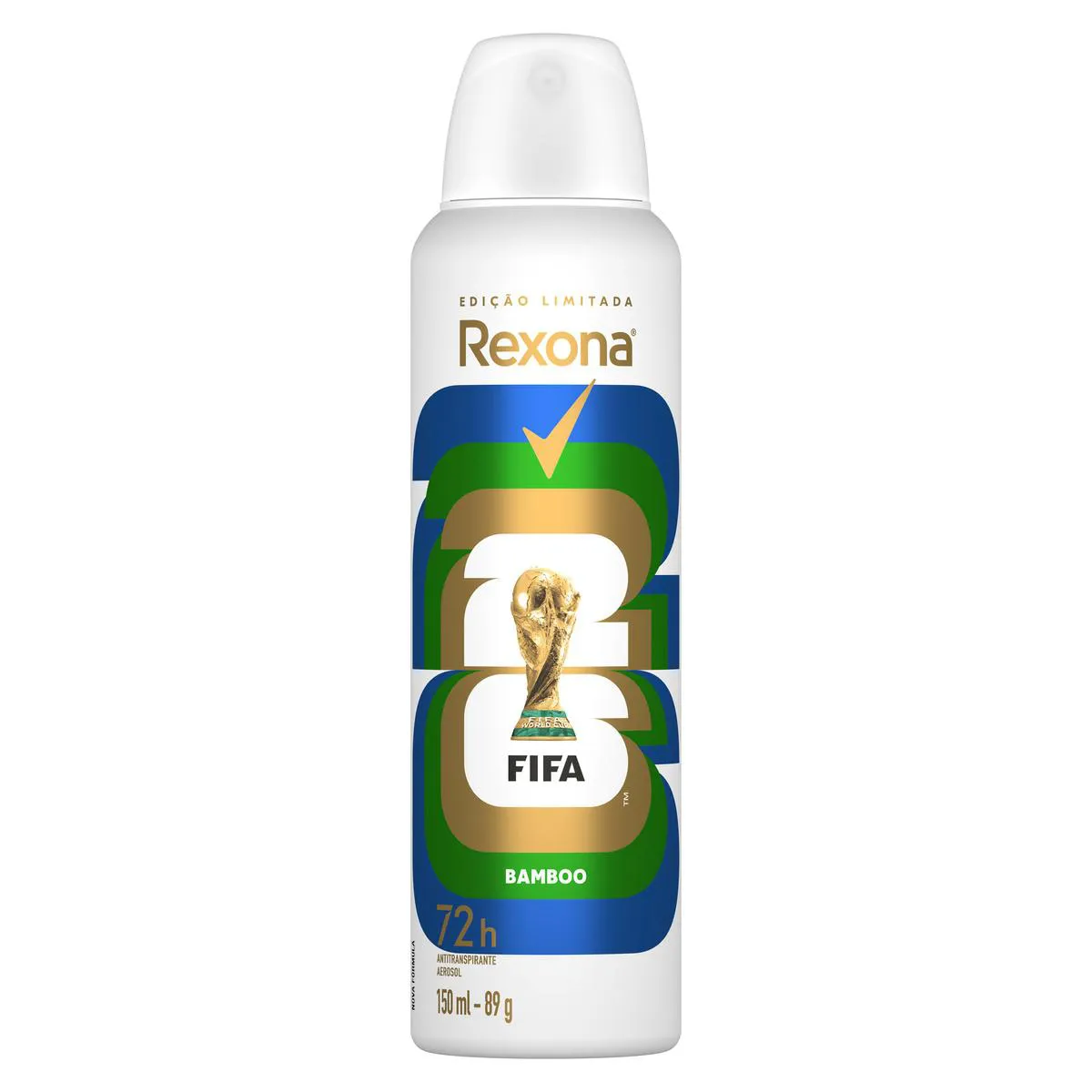 Desodorante Antitranspirante Aerosol Rexona Bamboo Feminino 72h 150ml