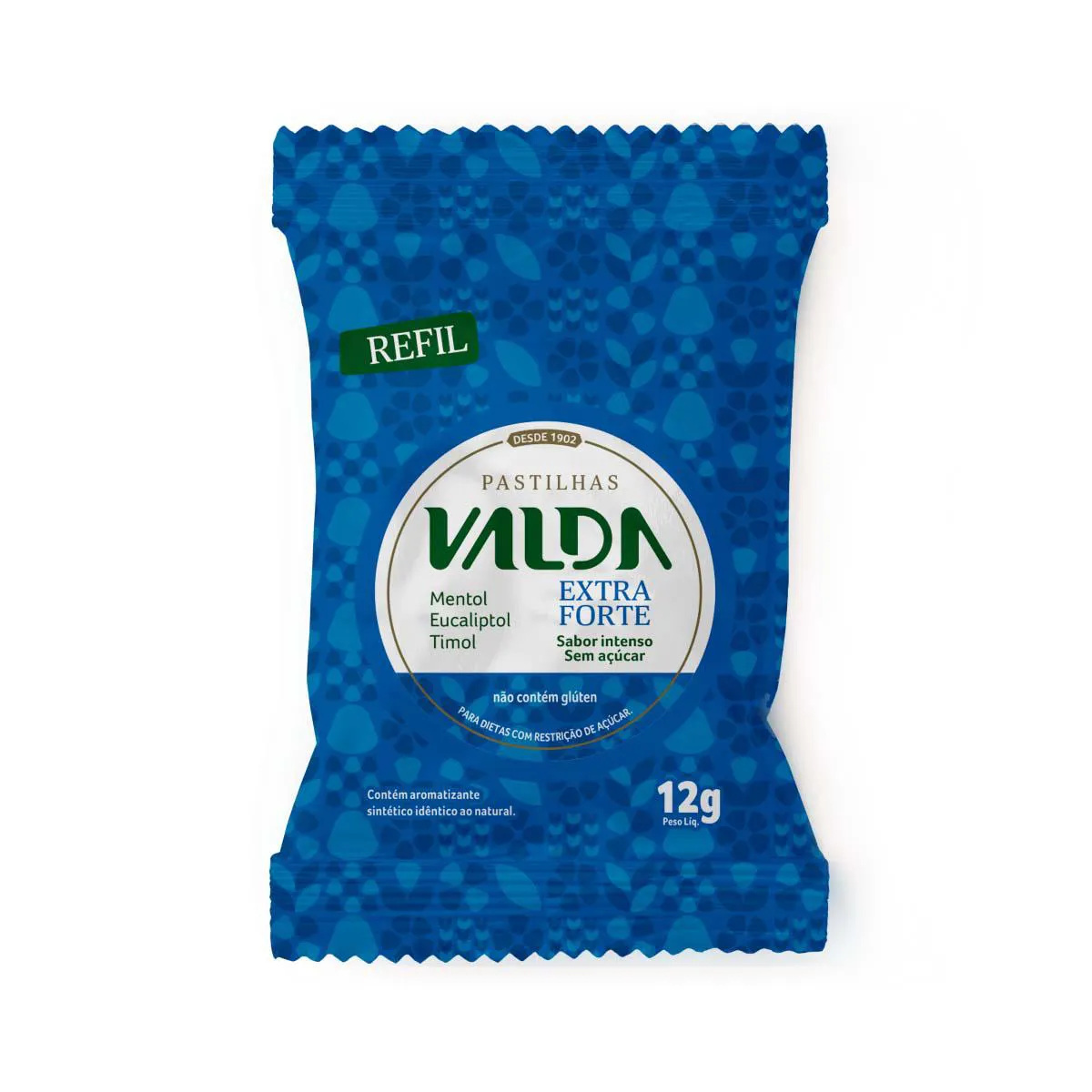 Pastilha Valda Extra Forte Sem Açúcar 12g