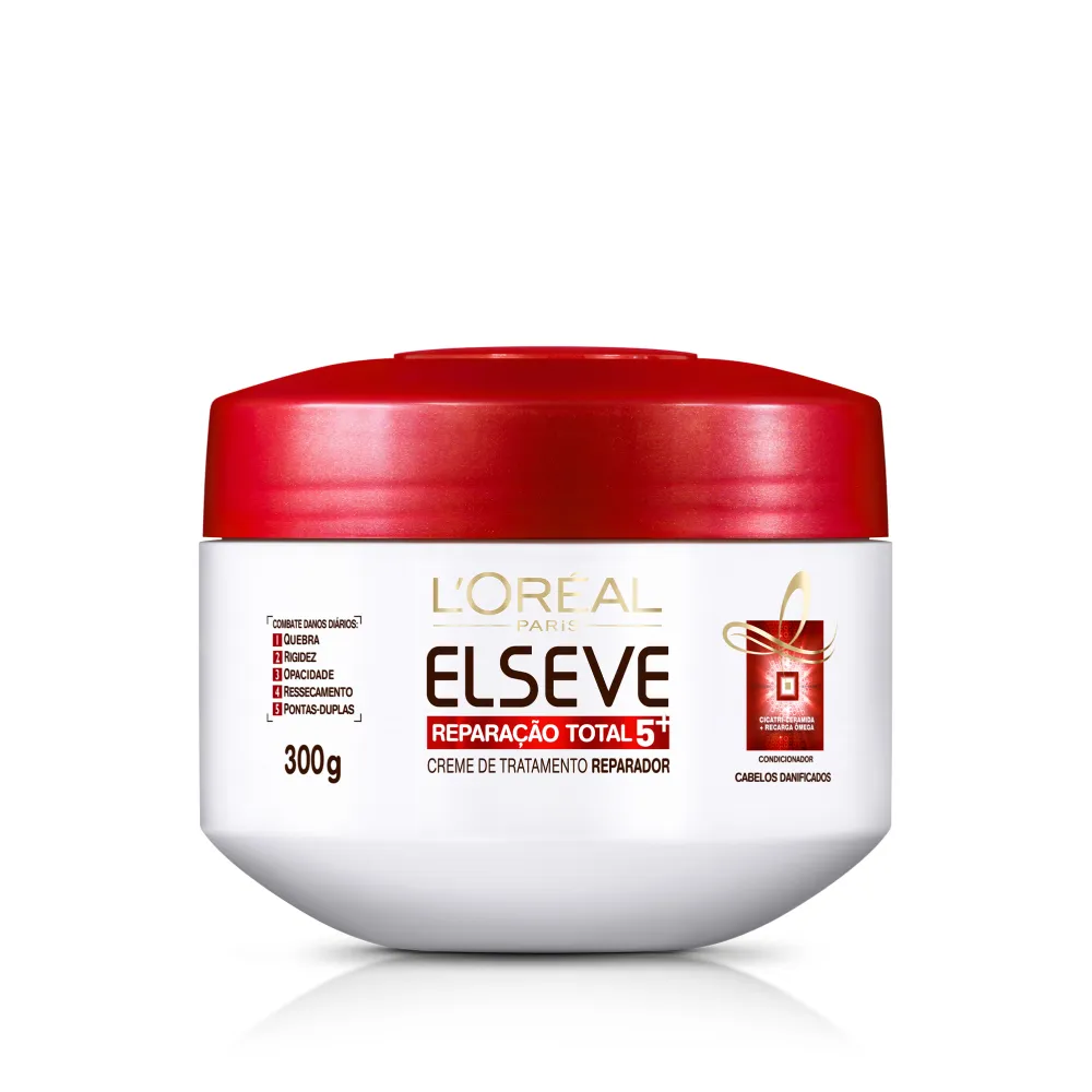 Creme de Tratamento L'Oréal Paris Elseve Reparação Total 5 Máscara Reparadora 5 Ações em 1 300g