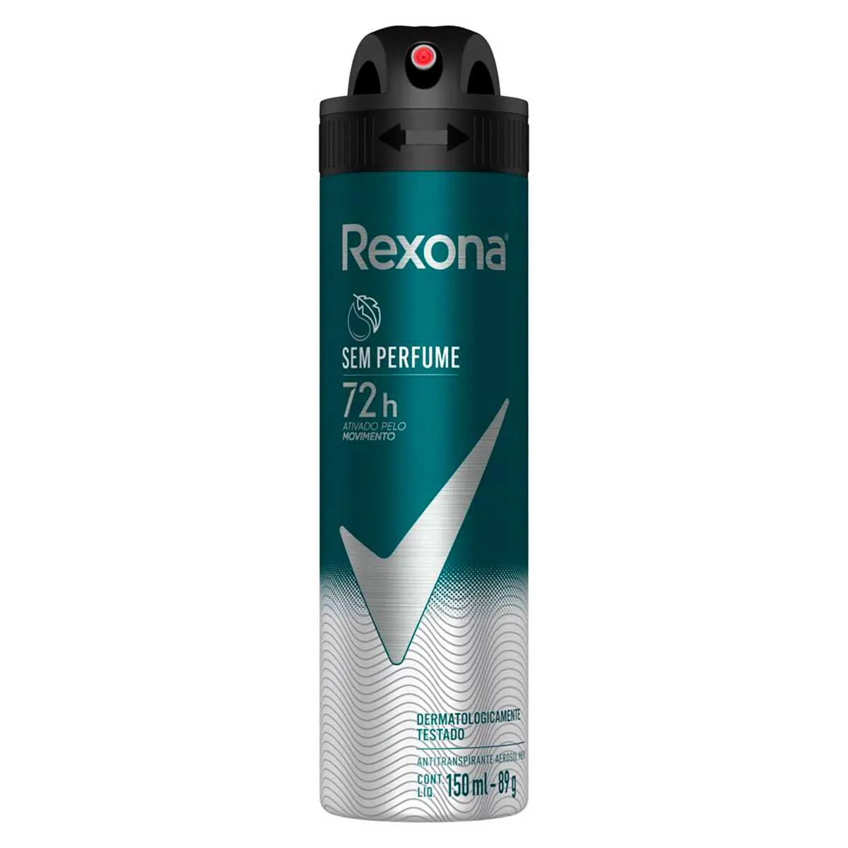 Desodorante Antitranspirante Aerosol Rexona Men Sem Perfume 72h 150ml