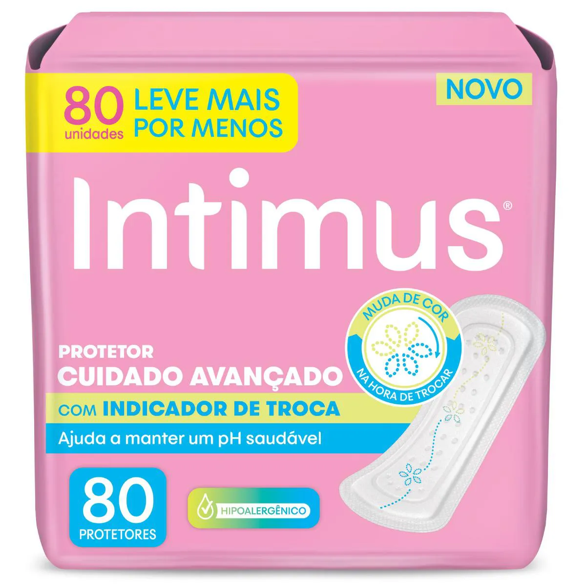 Protetor Diário Intimus com Indicador de Troca 80 unidades