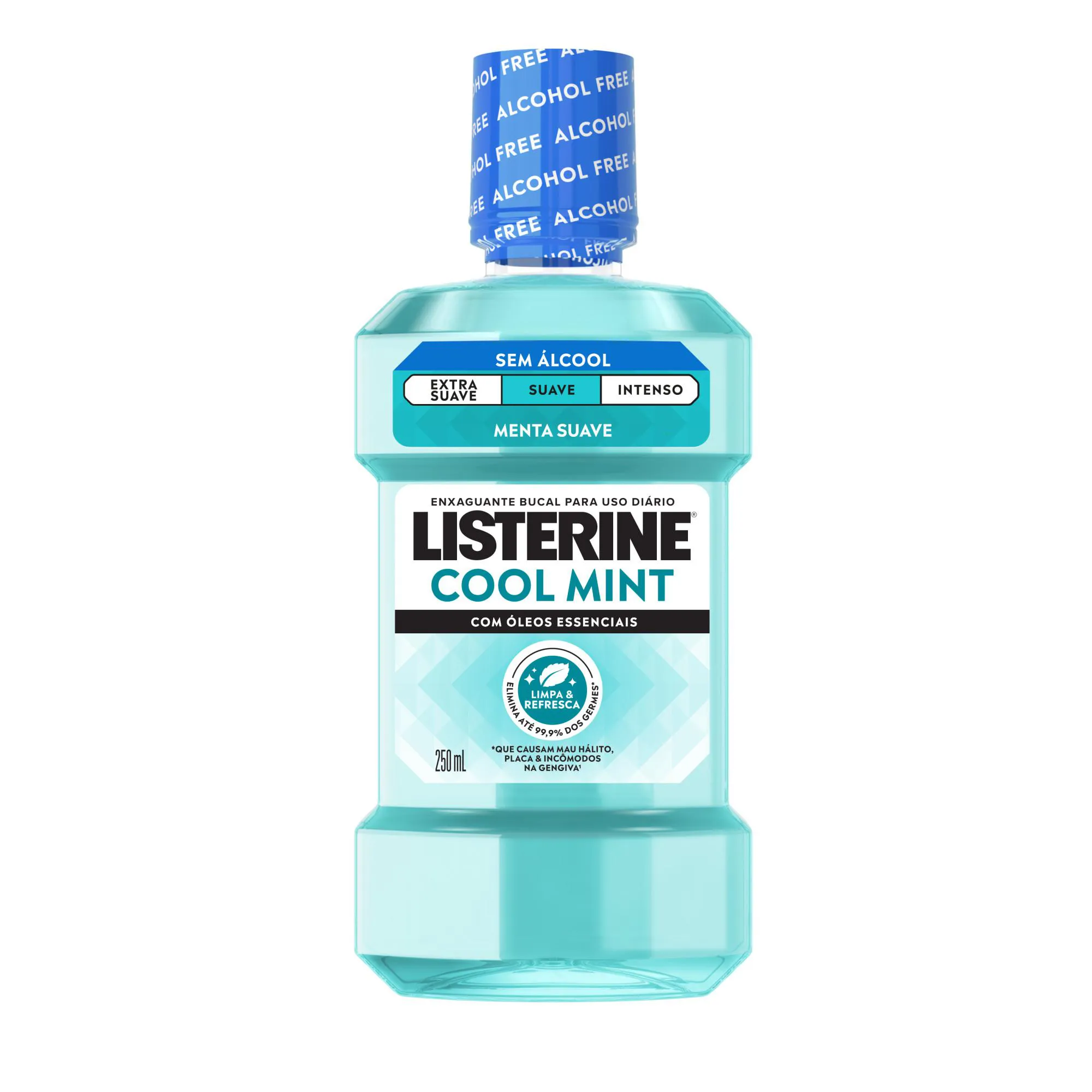 Enxaguante Bucal Antisséptico Listerine Cool Mint Suave Sem Álcool 250ml