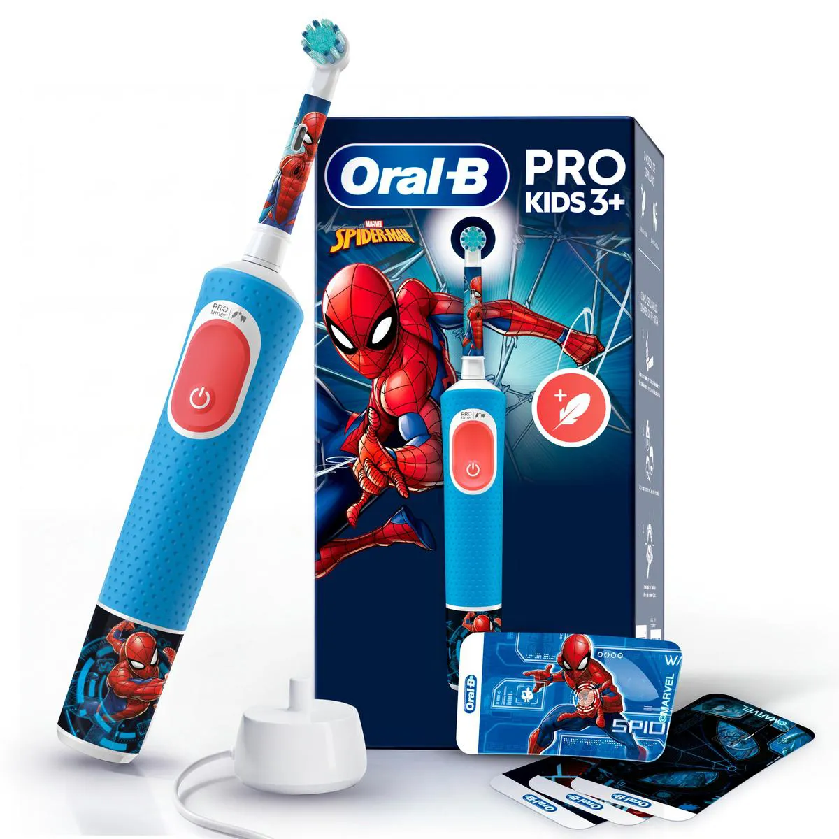 Escova de Dente Elétrica Infantil Oral-B Marvel Homem-Aranha