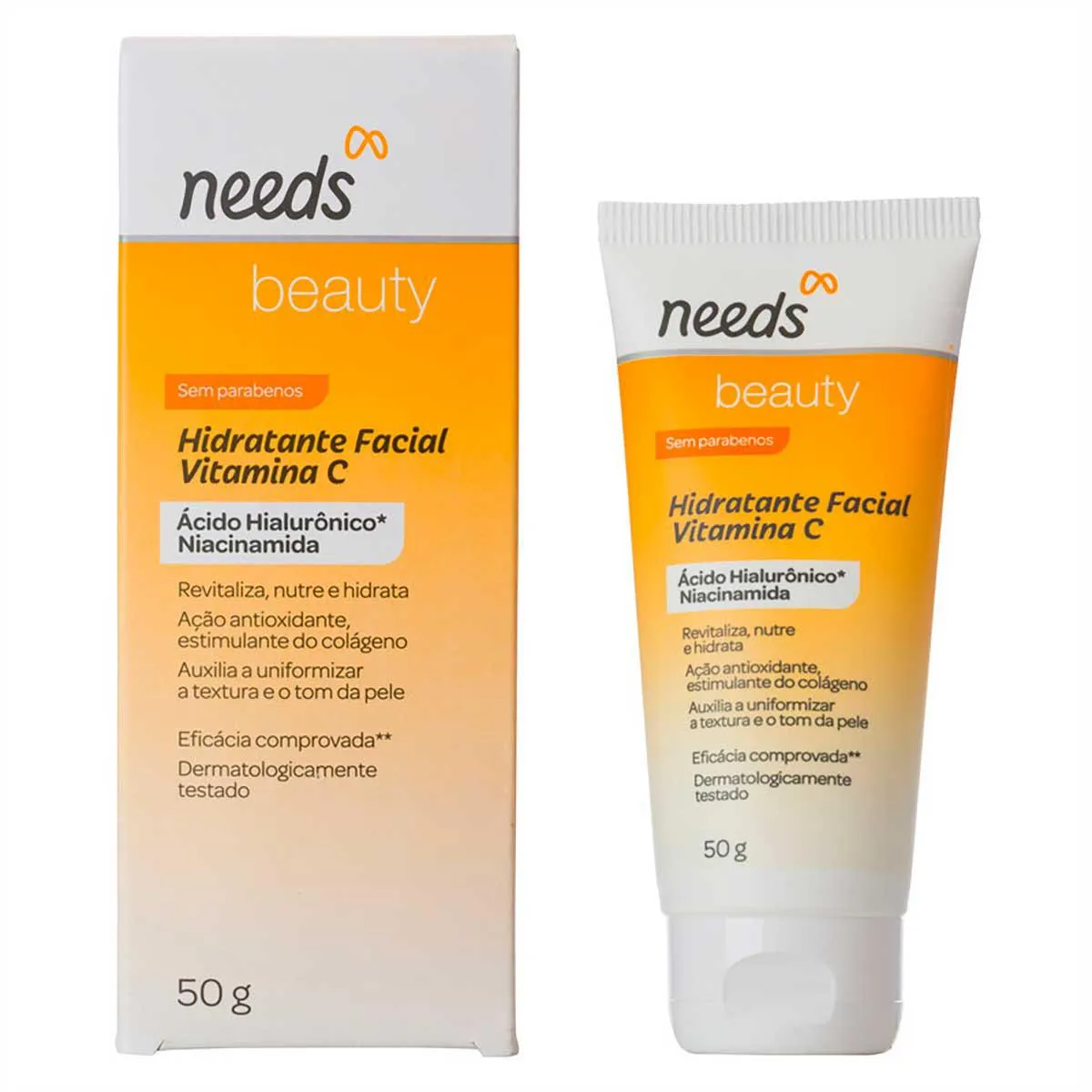 Hidratante Facial Needs Beauty Vitamina C 50g