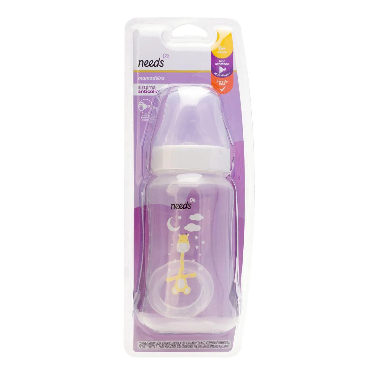 Mamadeira Anti-Cólica Needs 6+ Meses 330ml 1 Unidade