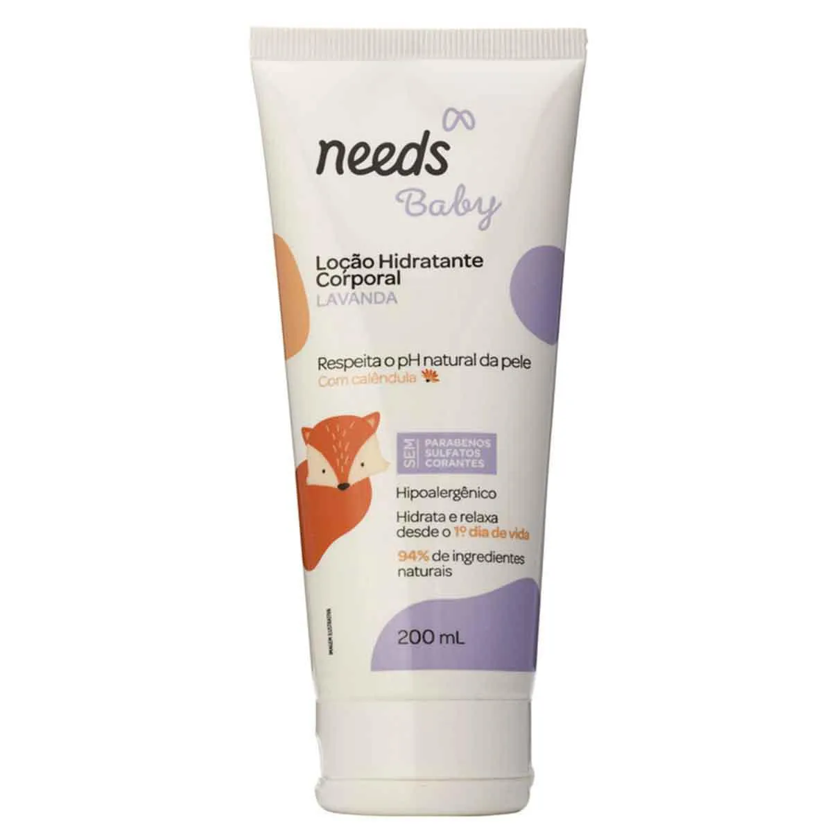 Hidratante Corporal Infantil Needs Baby Lavanda 200ml