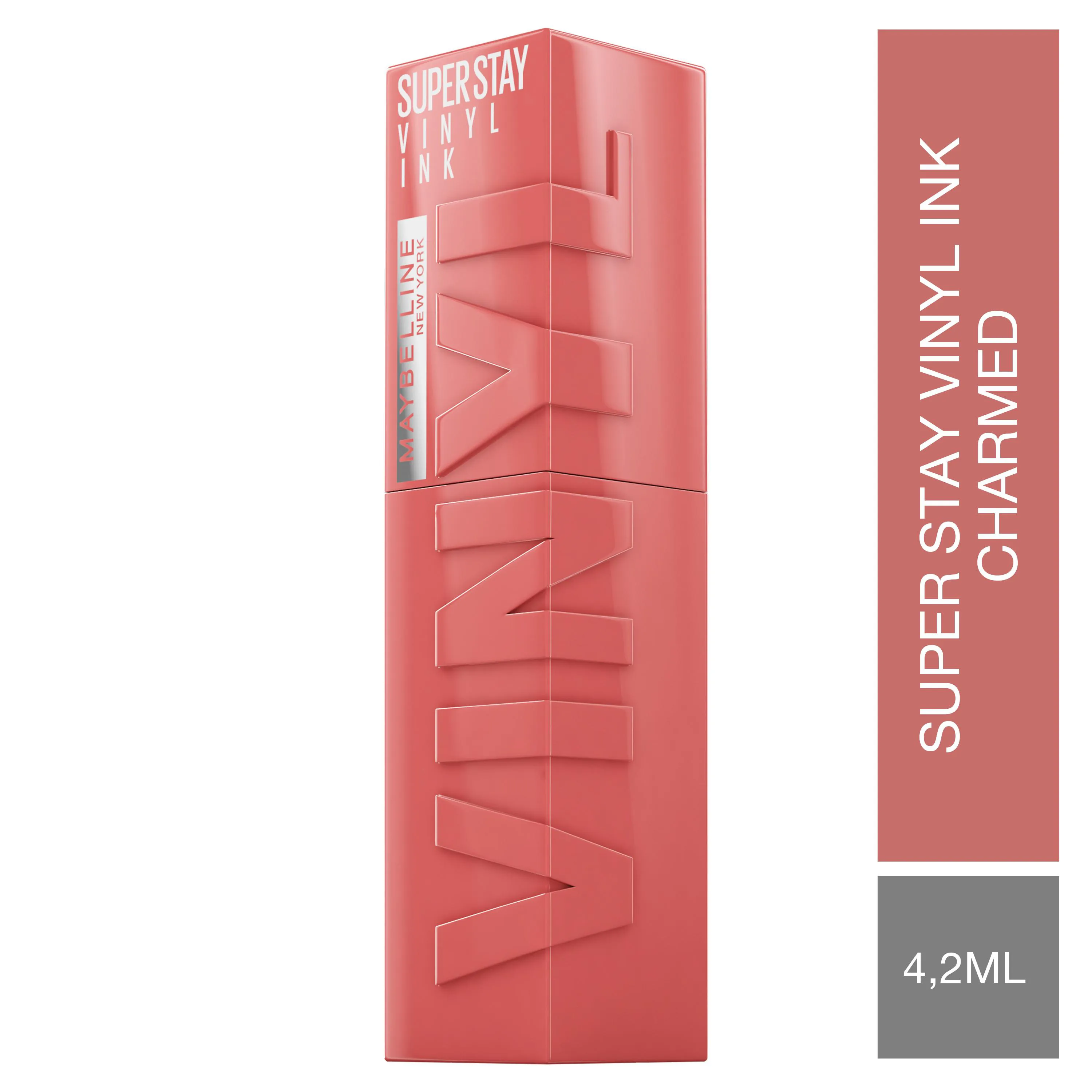 Batom Líquido Maybelline Superstay Vinyl Ink Efeito Espelhado 4,2ml - Charmed
