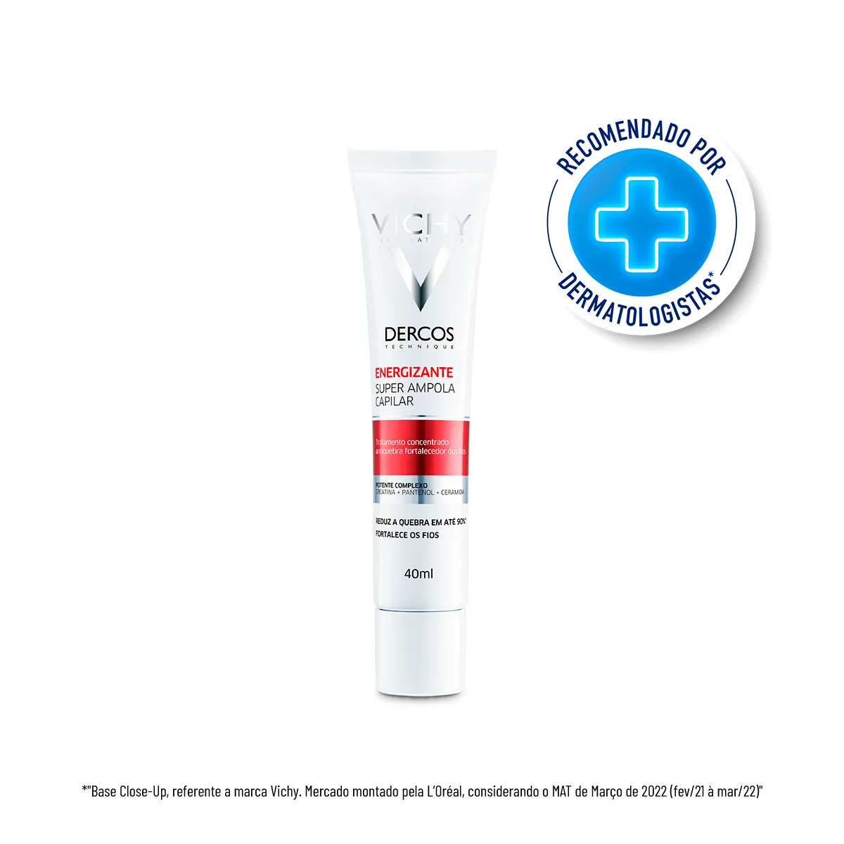 Ampola Capilar Vichy Dercos Energizante Tratamento Antiquebra Tratamento Concentrado Antiquebra Capilar 40ml