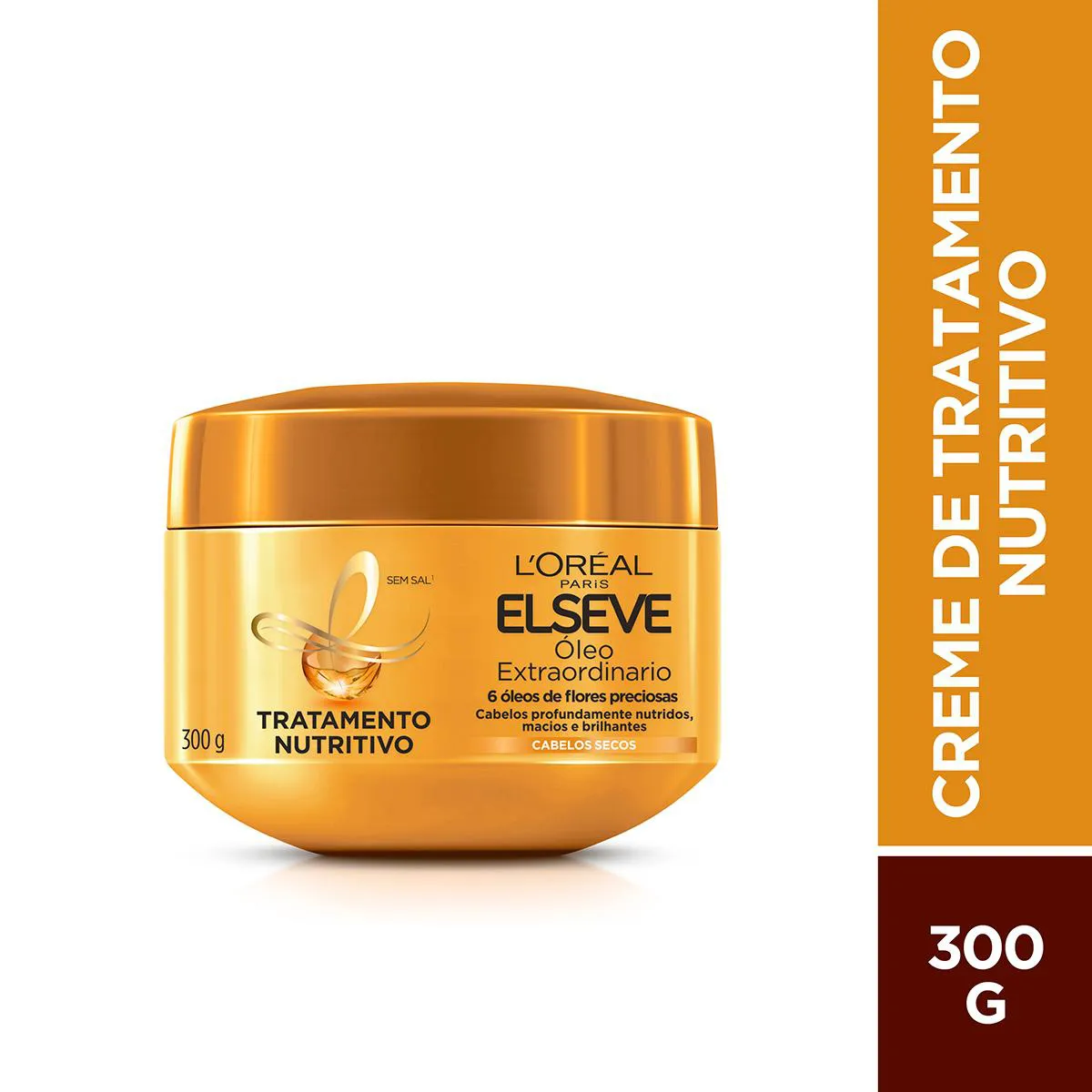 Creme de Tratamento Cabelo Secos L'Oréal Paris Elseve Óleo Extraordinário Máscara Ultra Nutritiva 300g