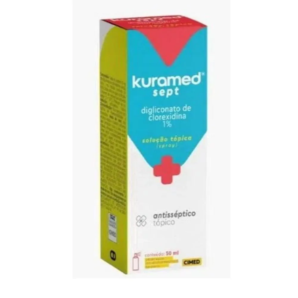 Clorexidina 50ml Spray sem Anestesico - Kuramed Sept - Cimed