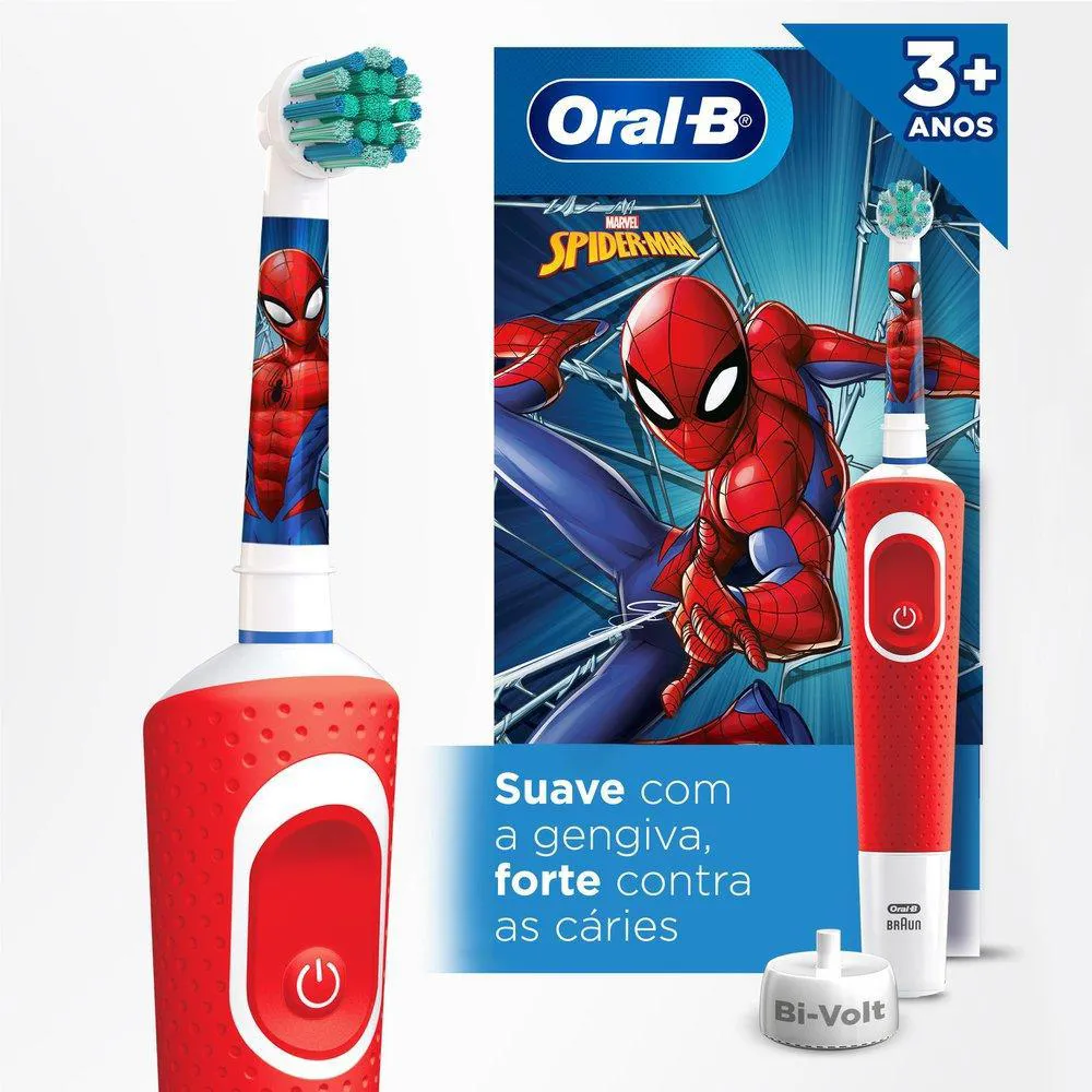 Escova Elétrica Oral-B Spiderman 1 unidade