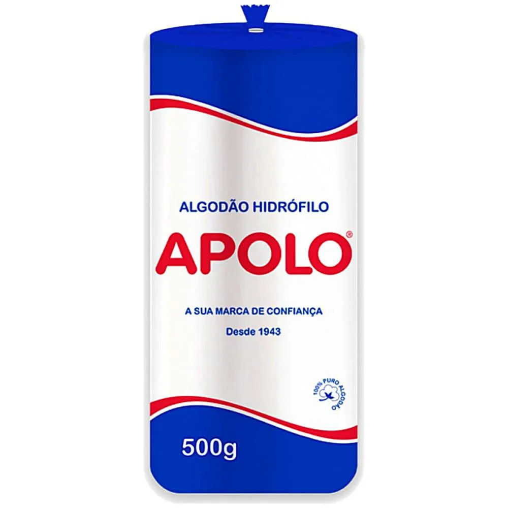 Algodão Hidrófilo Apolo Rolo 500g - Unidade
