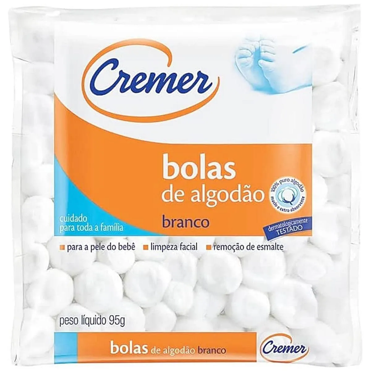 Bolas de Algodão Cremer 95g - Unidade