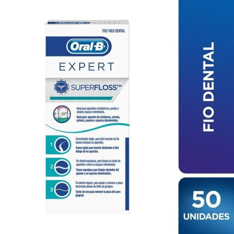 Fio Dental Oral-B Superfloss 50Un