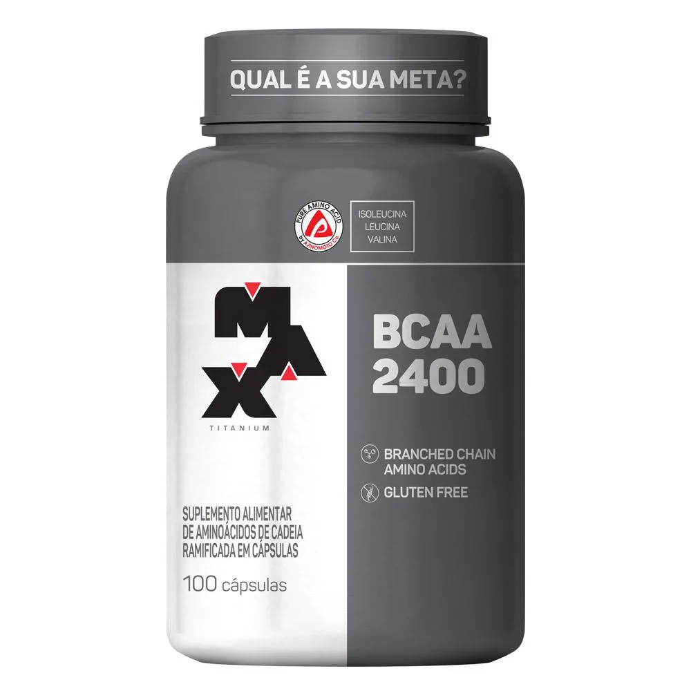 Bcaa Max Titanium 2400mg 100 cápsulas