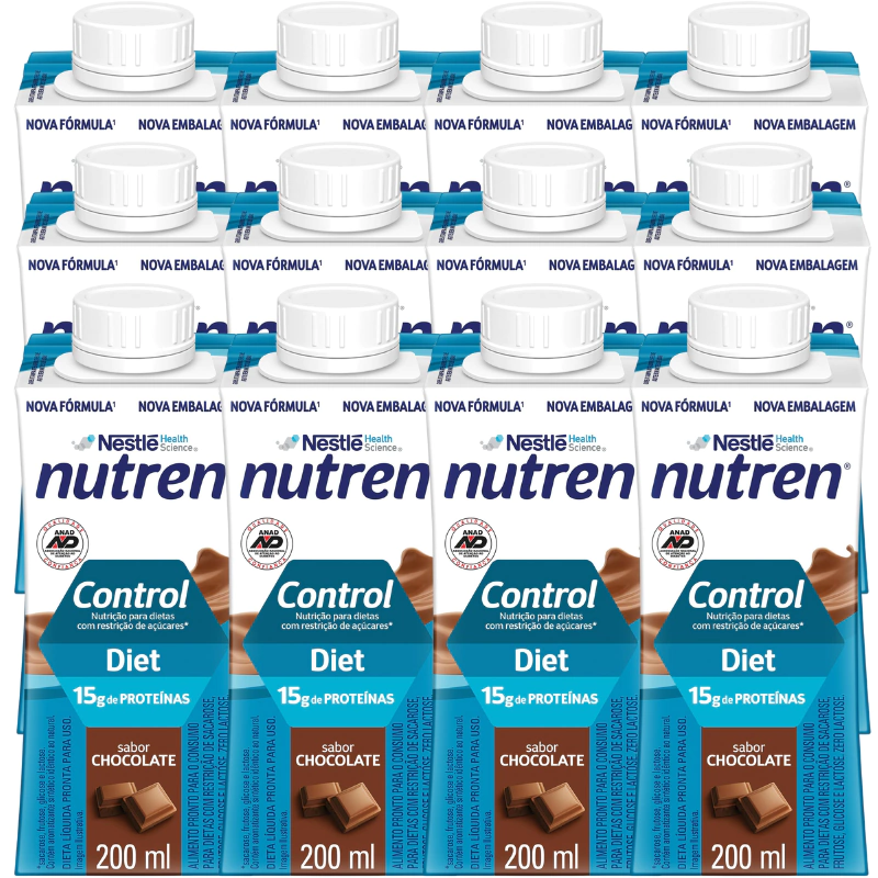 Complemento Alimentar Nutren Control Chocolate 200Ml 12 Unidades