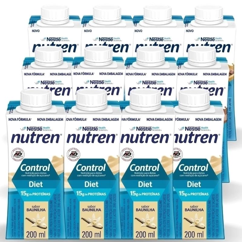 Complemento Alimentar Nutren Control Sabores 200Ml 12 Unidades