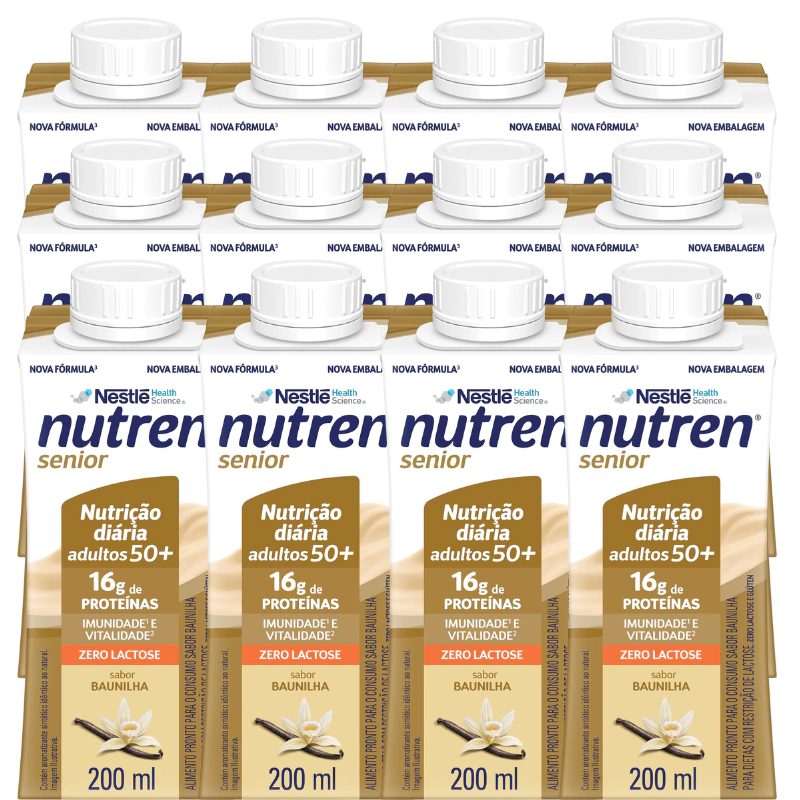 Complemento Alimentar Nutren Senior Baunilha 200Ml 12 Unidades